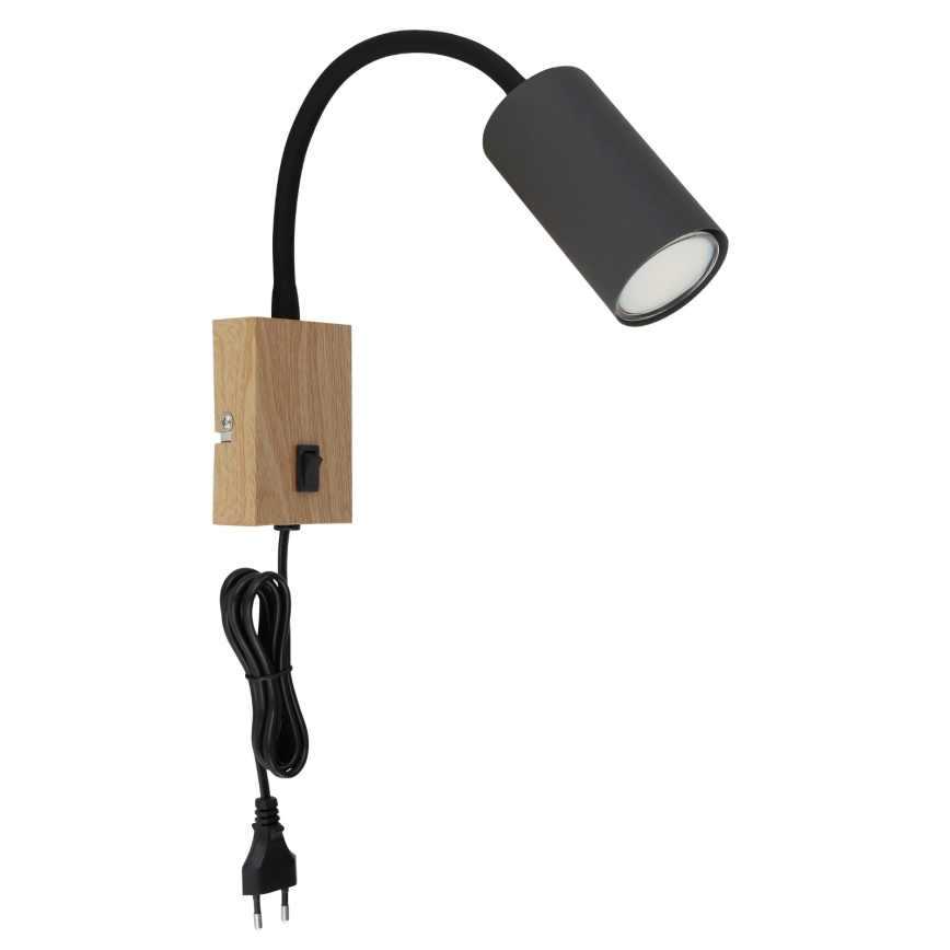 Globo - Applique murale flexible 1xGU10/25W/230V gris/marron