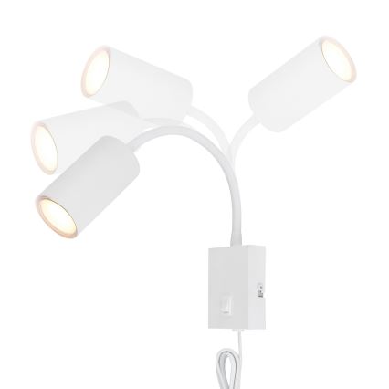 Globo - Applique murale flexible 1xGU10/25W/230V blanc