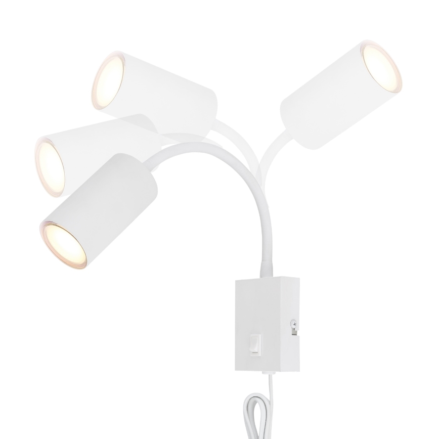Globo - Applique murale flexible 1xGU10/25W/230V blanc