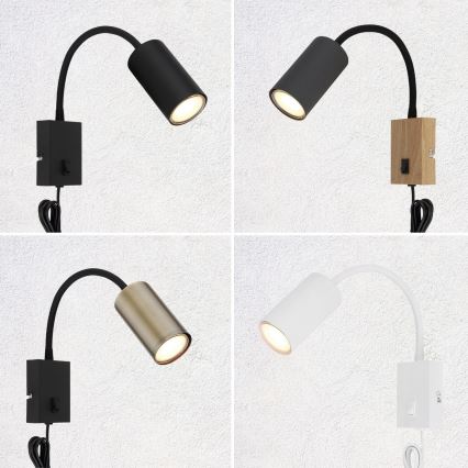 Globo - Applique murale flexible 1xGU10/25W/230V blanc