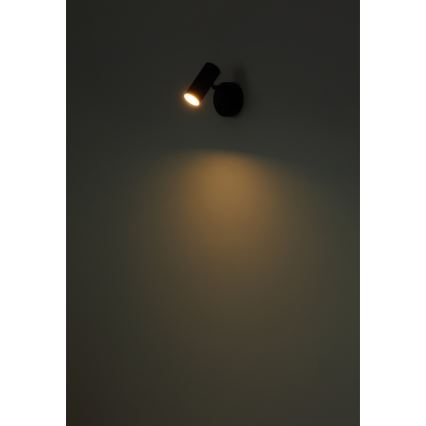 Globo - Applique spot mural LED rechargeable et dimmable, 0,4 W / 3,7 V, 1800 mAh, noir