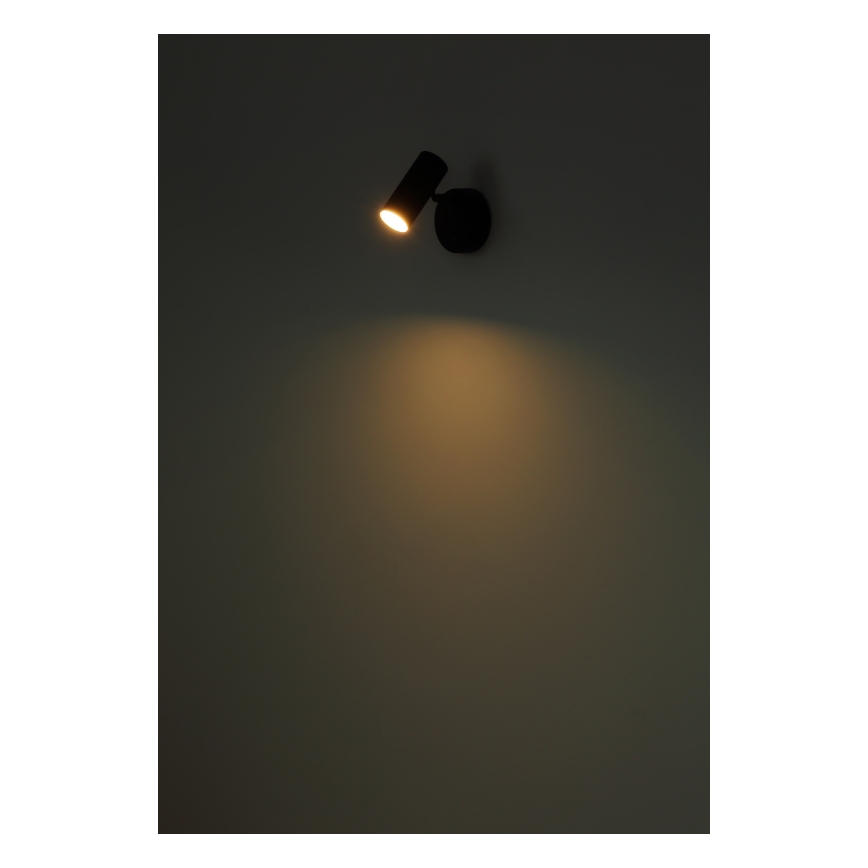 Globo - Applique spot mural LED rechargeable et dimmable, 0,4 W / 3,7 V, 1800 mAh, noir