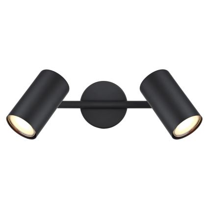 Globo - Spot 2xGU10/25W/230V noir