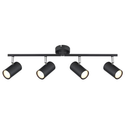 Globo - Spot 4xGU10/25W/230V noir