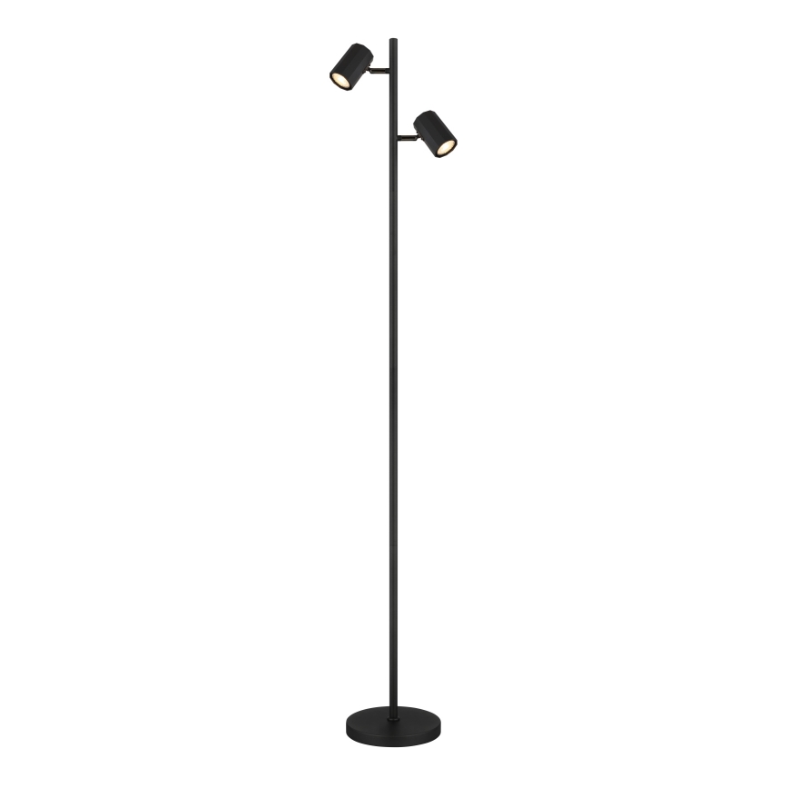Globo - Lampadaire 2xGU10/5W/230V noir