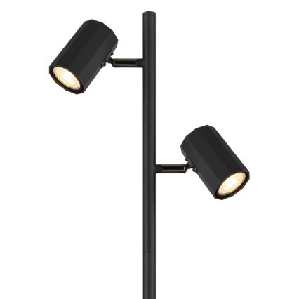 Globo - Lampadaire 2xGU10/5W/230V noir