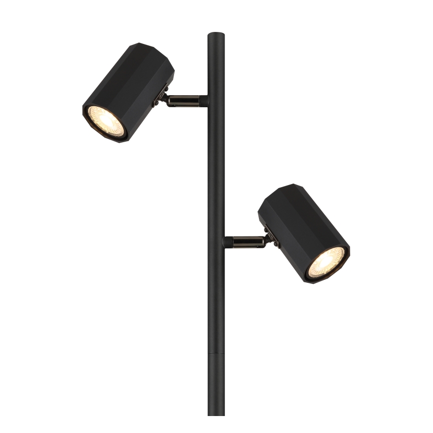 Globo - Lampadaire 2xGU10/5W/230V noir