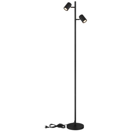 Globo - Lampadaire 2xGU10/5W/230V noir