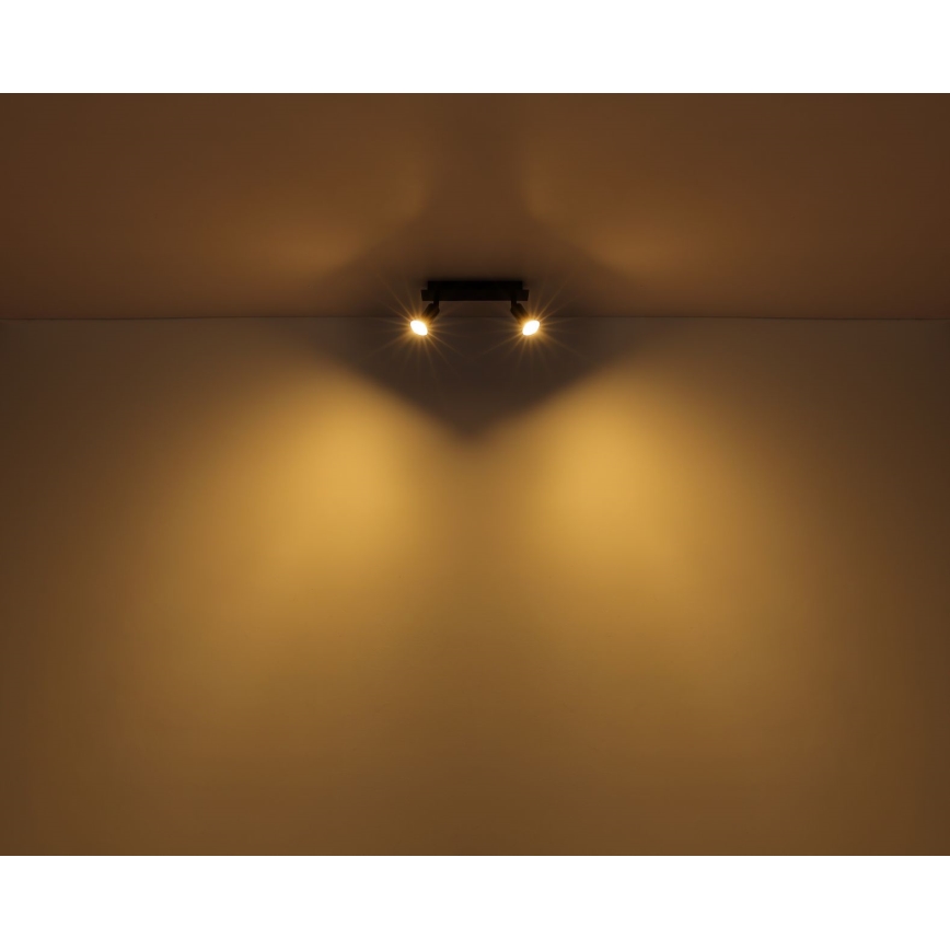 Globo - Spot 2xGU10/35W/230V noir