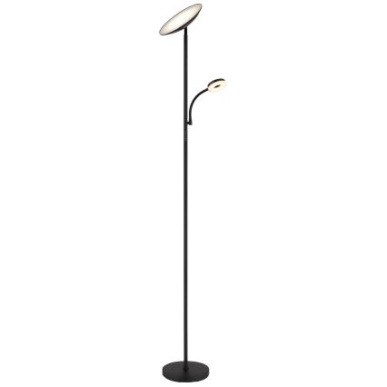 Globo - Lampadaire LED dimmable LED/20W/230V + LED/5W 3000/4000/6500K noir
