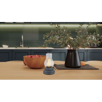 Globo - Lampe de table tactile rechargeable et à intensité variable LED/1W/3,7V 1200 mAh anthracite