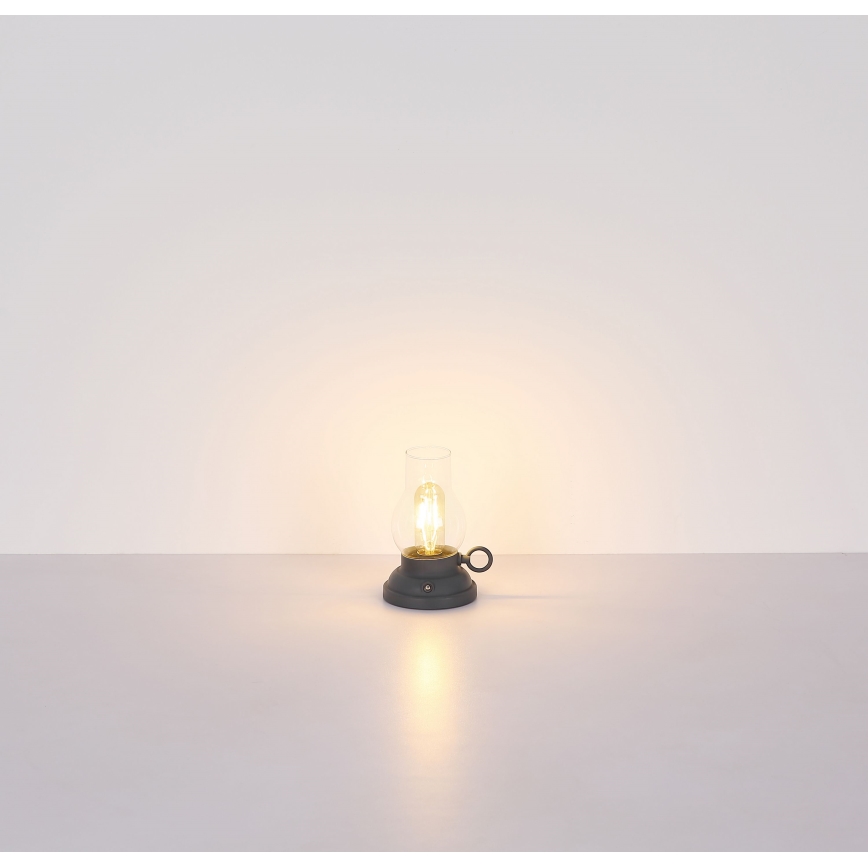 Globo - Lampe de table tactile rechargeable et à intensité variable LED/1W/3,7V 1200 mAh anthracite