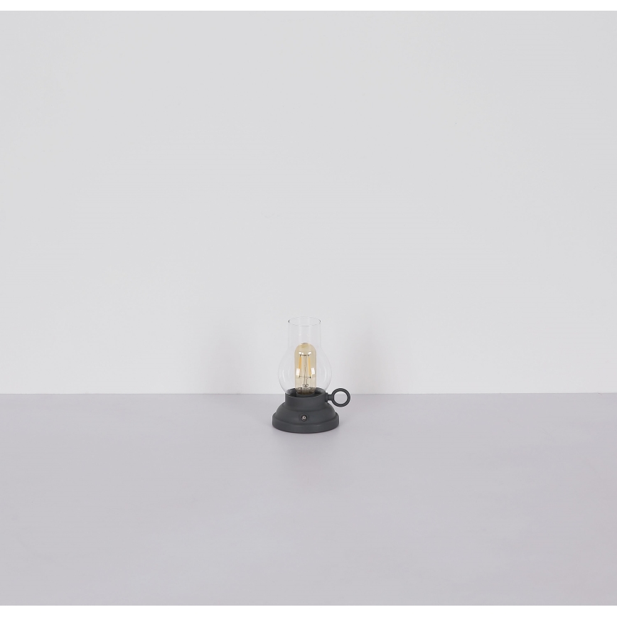 Globo - Lampe de table tactile rechargeable et à intensité variable LED/1W/3,7V 1200 mAh anthracite