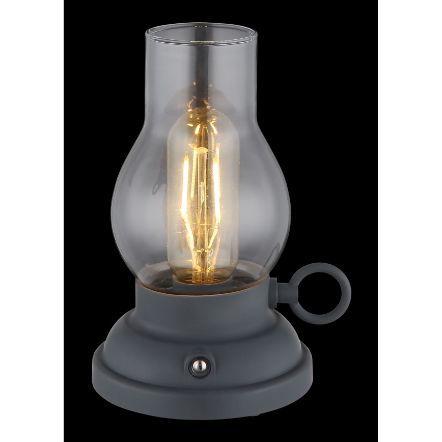 Globo - Lampe de table tactile rechargeable et à intensité variable LED/1W/3,7V 1200 mAh anthracite