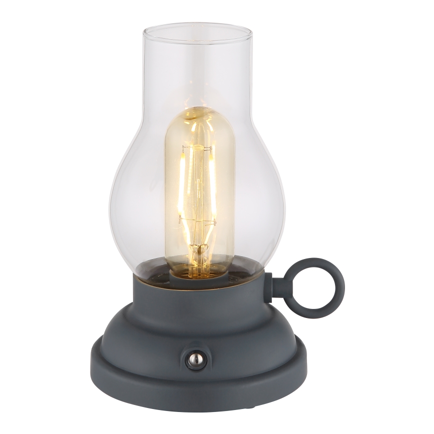 Globo - Lampe de table tactile rechargeable et à intensité variable LED/1W/3,7V 1200 mAh anthracite