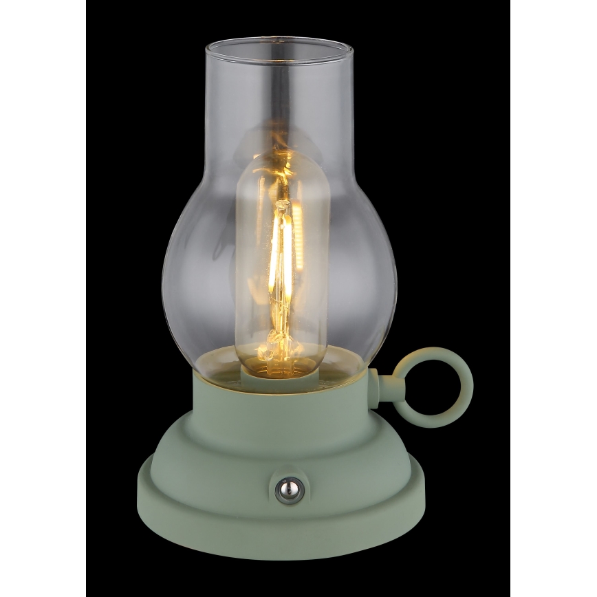 Globo - Lampe de table tactile rechargeable et à intensité variable LED/1W/3,7V 1200 mAh vert