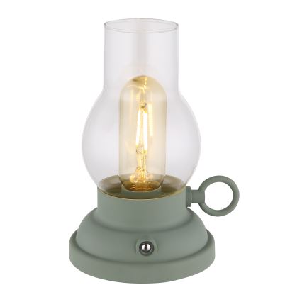 Globo - Lampe de table tactile rechargeable et à intensité variable LED/1W/3,7V 1200 mAh vert