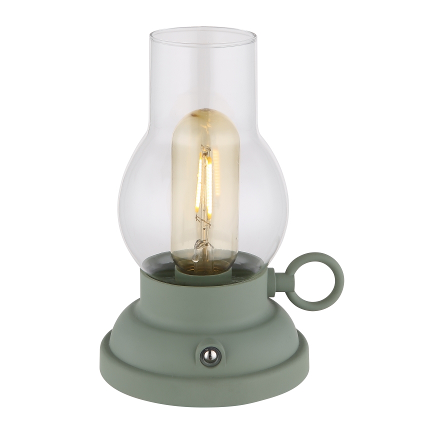 Globo - Lampe de table tactile rechargeable et à intensité variable LED/1W/3,7V 1200 mAh vert