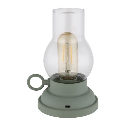 Globo - Lampe de table tactile rechargeable et à intensité variable LED/1W/3,7V 1200 mAh vert