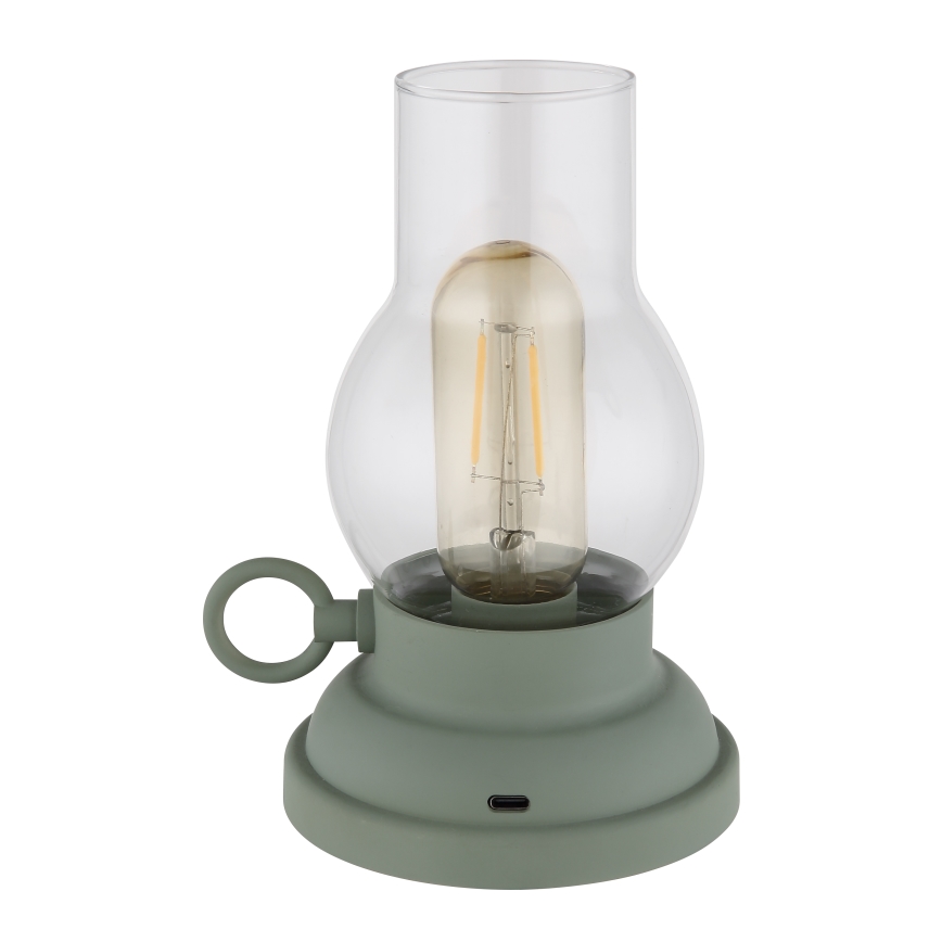 Globo - Lampe de table tactile rechargeable et à intensité variable LED/1W/3,7V 1200 mAh vert