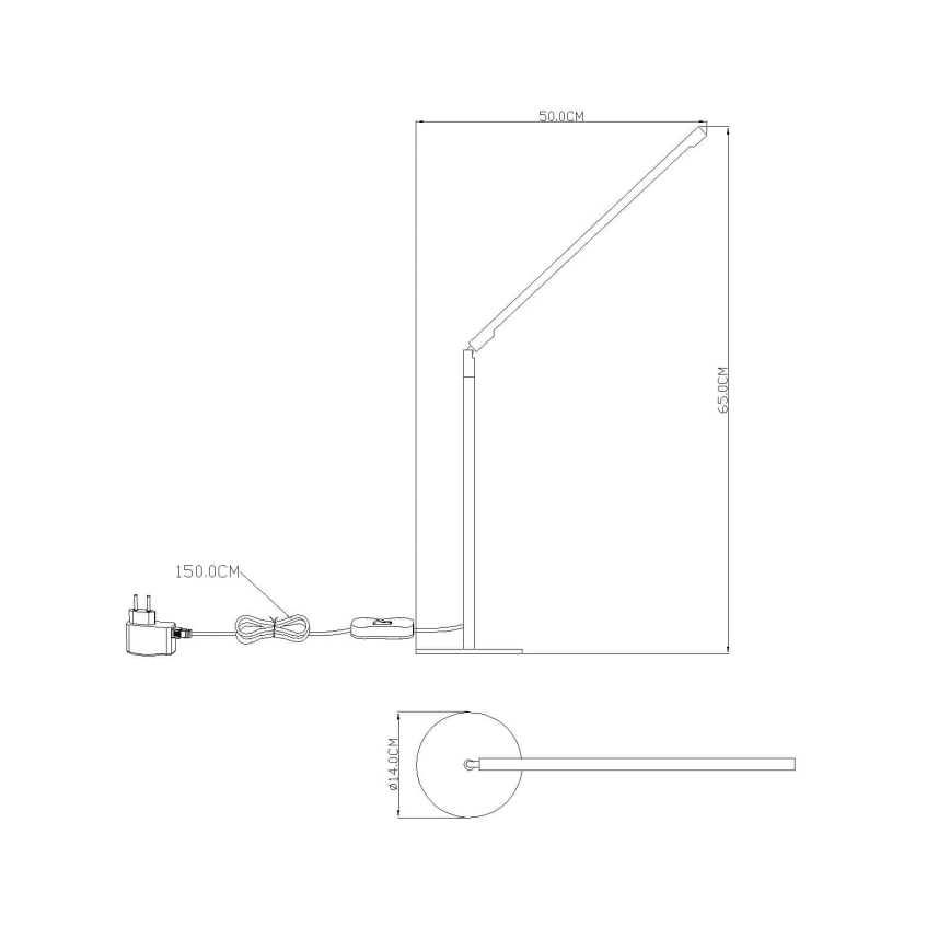 GLOBO 58153 - Lampe de table LED ORION LED 48xLED/0,062W