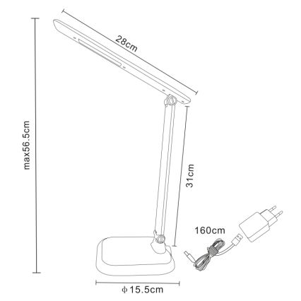 Globo - Lampe de bureau LED à intensité variable LED/7W/230V