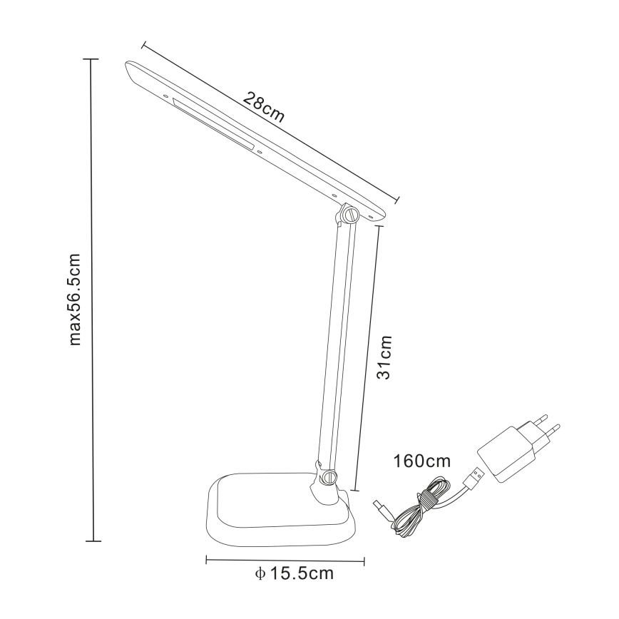 Globo - Lampe de bureau LED à intensité variable LED/7W/230V