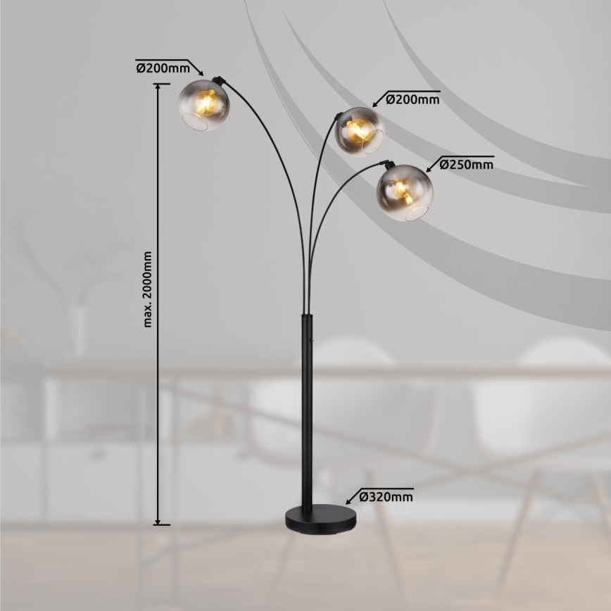 Globo - Lampadaire 3xE27/60W/230V