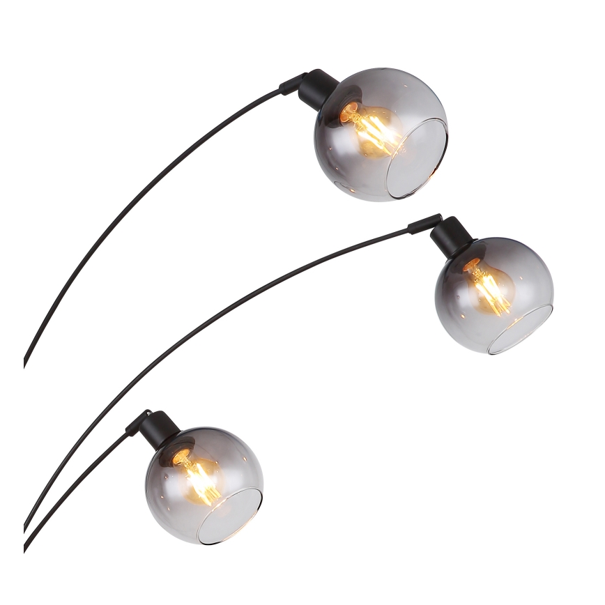 Globo - Lampadaire 5xE27/40W/230V fumé