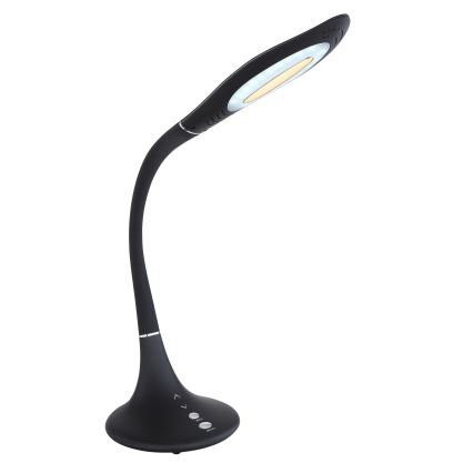 Globo - Lampe de table tactile flexible à intensité variable LED/9W/230V 3000/4500/6500K noir