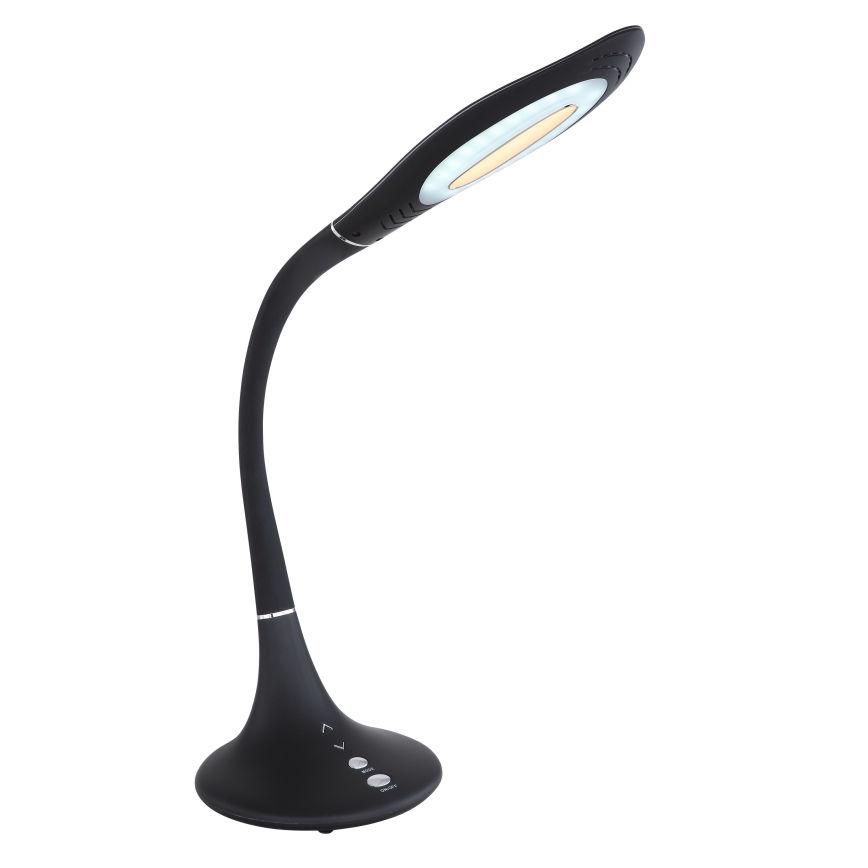 Globo - Lampe de table tactile flexible à intensité variable LED/9W/230V 3000/4500/6500K noir