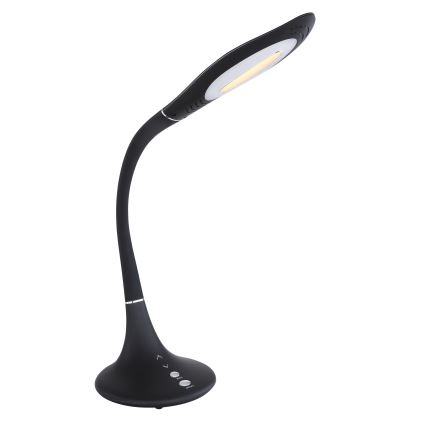 Globo - Lampe de table tactile flexible à intensité variable LED/9W/230V 3000/4500/6500K noir