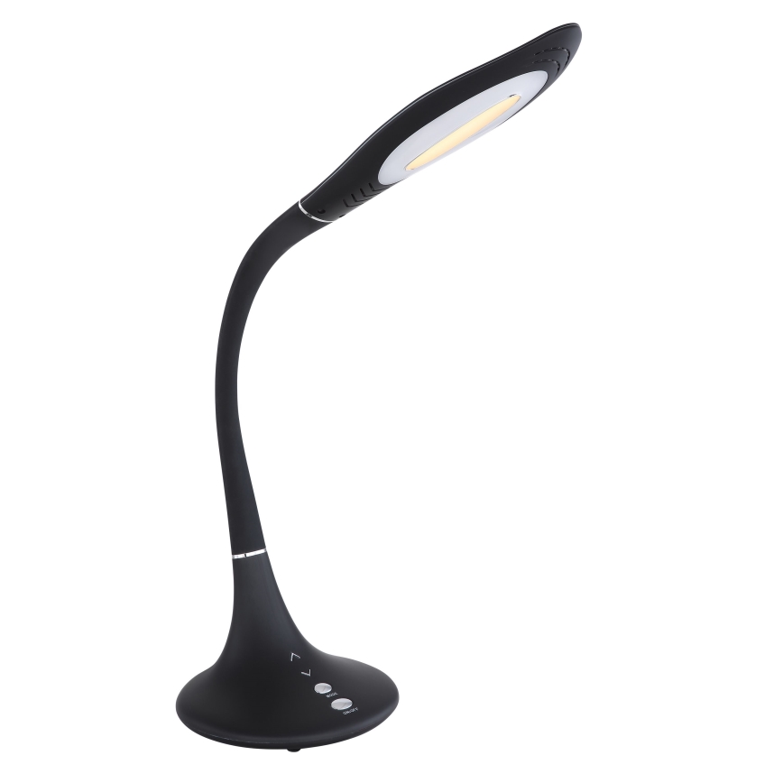 Globo - Lampe de table tactile flexible à intensité variable LED/9W/230V 3000/4500/6500K noir