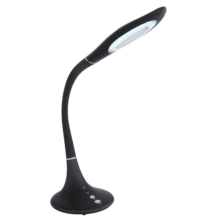 Globo - Lampe de table tactile flexible à intensité variable LED/9W/230V 3000/4500/6500K noir