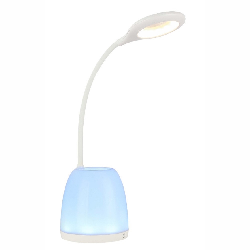 Globo 58324 - Lampe de table dimmable LED RGB MARGAERY LED/3W/230V+8xLED/0,05W