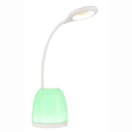 Globo 58324 - Lampe de table dimmable LED RGB MARGAERY LED/3W/230V+8xLED/0,05W