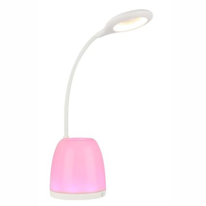 Globo 58324 - Lampe de table dimmable LED RGB MARGAERY LED/3W/230V+8xLED/0,05W