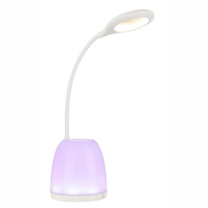 Globo 58324 - Lampe de table dimmable LED RGB MARGAERY LED/3W/230V+8xLED/0,05W