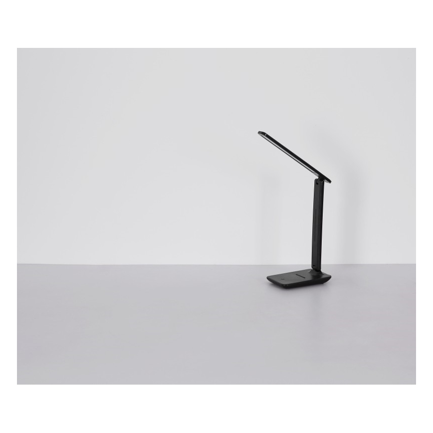 Globo - Lampe de bureau rechargeable à LED tactile dimmable LED/5W/5V 2700/4000/6500K 1800 mAh noire