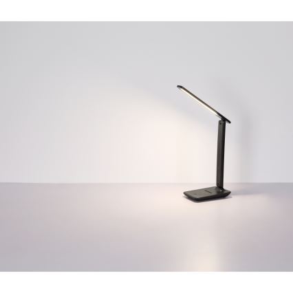 Globo - Lampe de table tactile à intensité variable rechargeable LED/5W/5V 2700/4000/6500K 1800 mAh noir