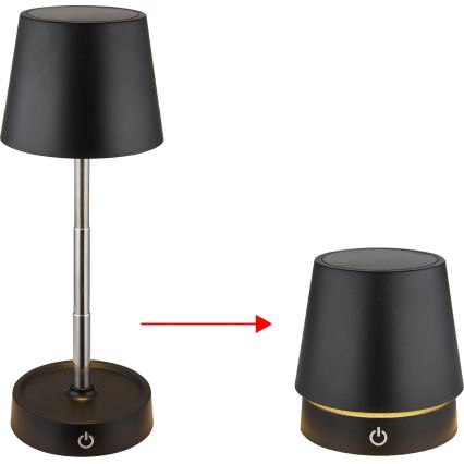 Globo - Lampe de table tactile LED dimmable et rechargeable LED/1,2W/5V 1200 mAh