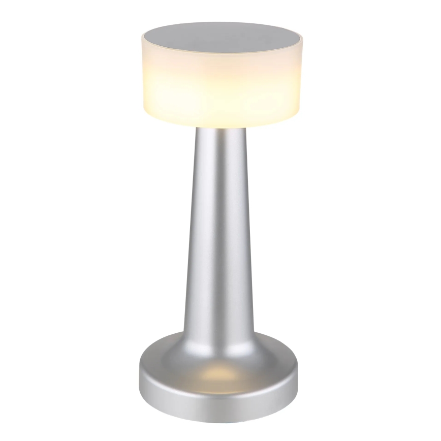 Globo - Lampe de bureau tactile LED dimmable LED/1W/3,7V 2700K/4000K/6500K 800 mAh USB chrome mat