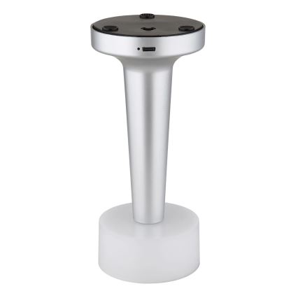 Globo - Lampe de bureau tactile LED dimmable LED/1W/3,7V 2700K/4000K/6500K 800 mAh USB chrome mat