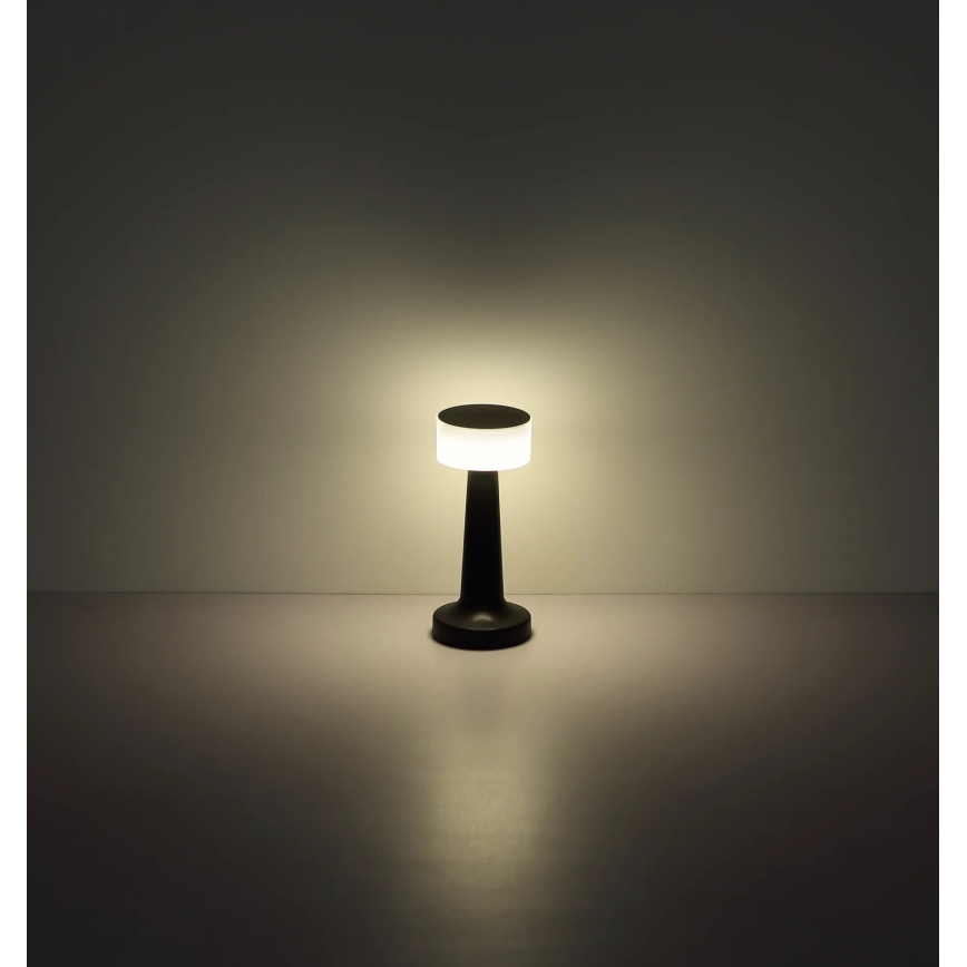 Globo - Lampe de table tactile à intensité variable LED/1W/3,7V 2700K/4000K/6500K 800 mAh USB noir