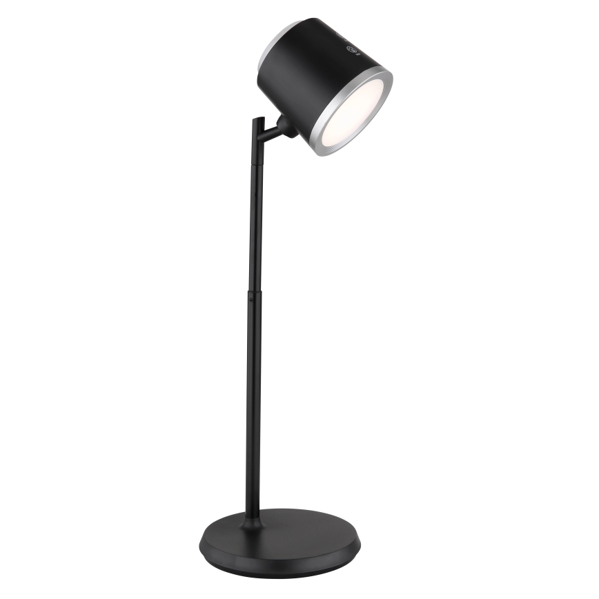 Globo - Lampe de table tactile LED dimmable 4 en 1 LED/6W/3,7V 3000K/4000K/6500K 1500 mAh USB noire