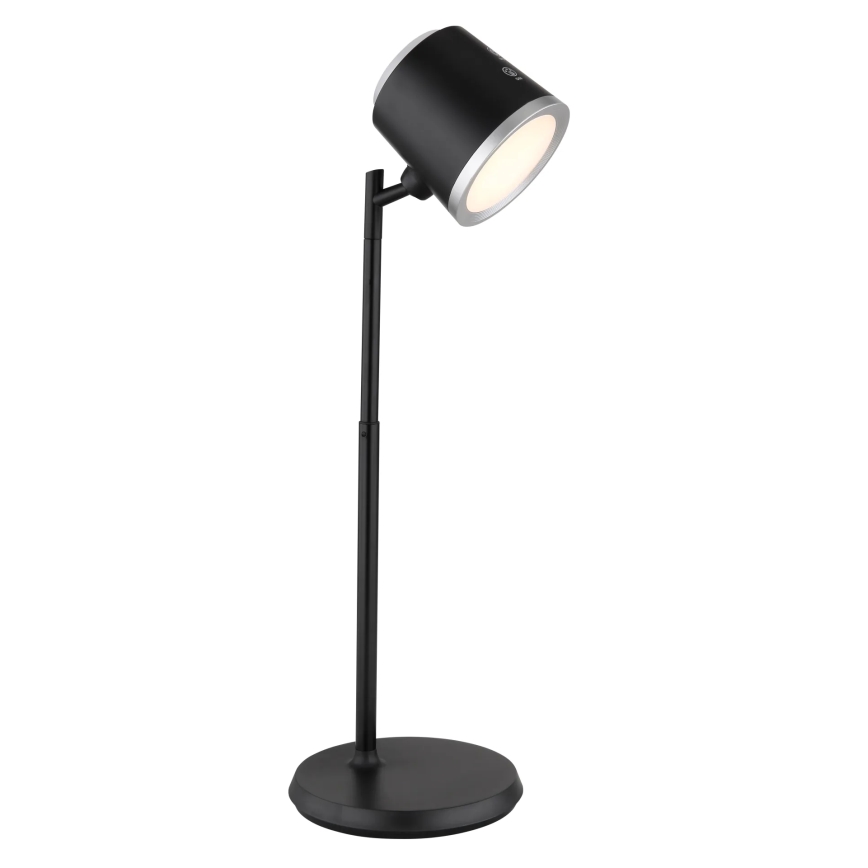 Globo - Lampe de table tactile LED dimmable 4 en 1 LED/6W/3,7V 3000K/4000K/6500K 1500 mAh USB noire