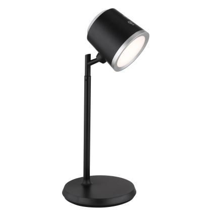 Globo - Lampe de table tactile LED dimmable 4 en 1 LED/6W/3,7V 3000K/4000K/6500K 1500 mAh USB noire