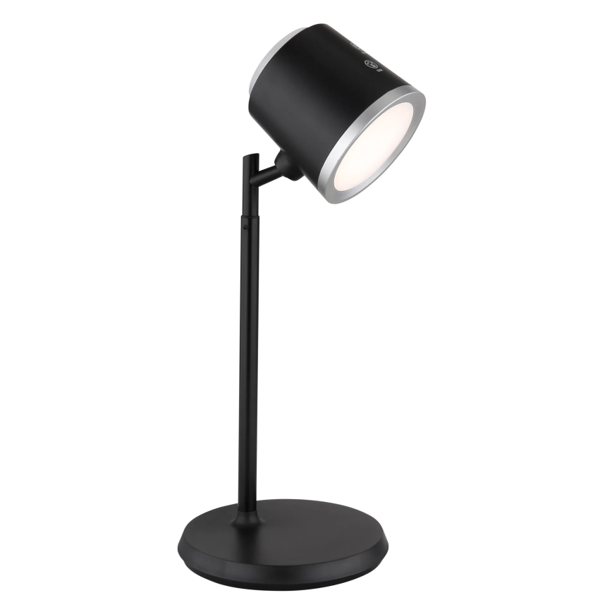 Globo - Lampe de table tactile LED dimmable 4 en 1 LED/6W/3,7V 3000K/4000K/6500K 1500 mAh USB noire