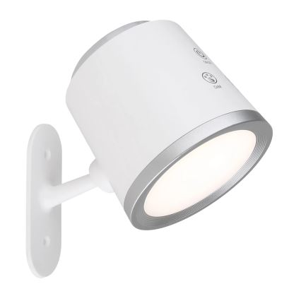 Globo - Lampe de table tactile LED dimmable 4 en 1 LED/6W/3,7V 3000K/4000K/6500K 1500 mAh USB blanche