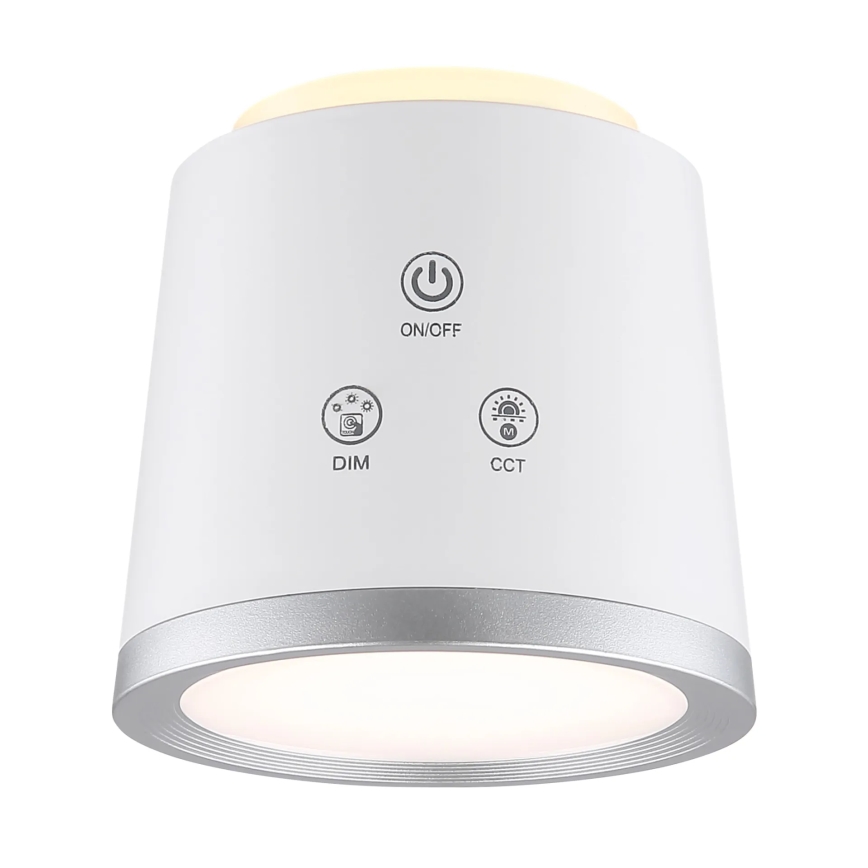 Globo - Lampe de table tactile LED dimmable 4 en 1 LED/6W/3,7V 3000K/4000K/6500K 1500 mAh USB blanche